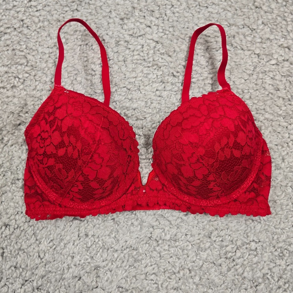 Rose And Vine Womens Lace Underwire Bra Size 34D‎ 36C Padded Romantic Lingerie